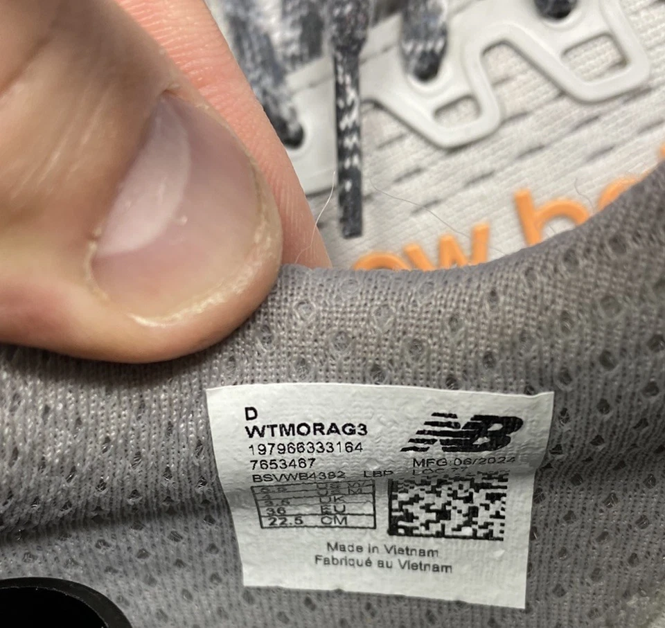 New Balance Fresh Foam X Trail More v3 Womens 5.5 Grey /Copper/Blue Running Shoe - Image 3 of 4