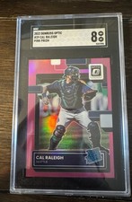 🔥POP1🔥2022 Panini Donruss Optic - Rated Rookie Cal Raleigh #39 Pink Prizm (RC)