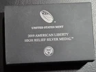 2019 American Liberty High Relief Silver Medal, 2.5 Troy Ounce with Box/COA