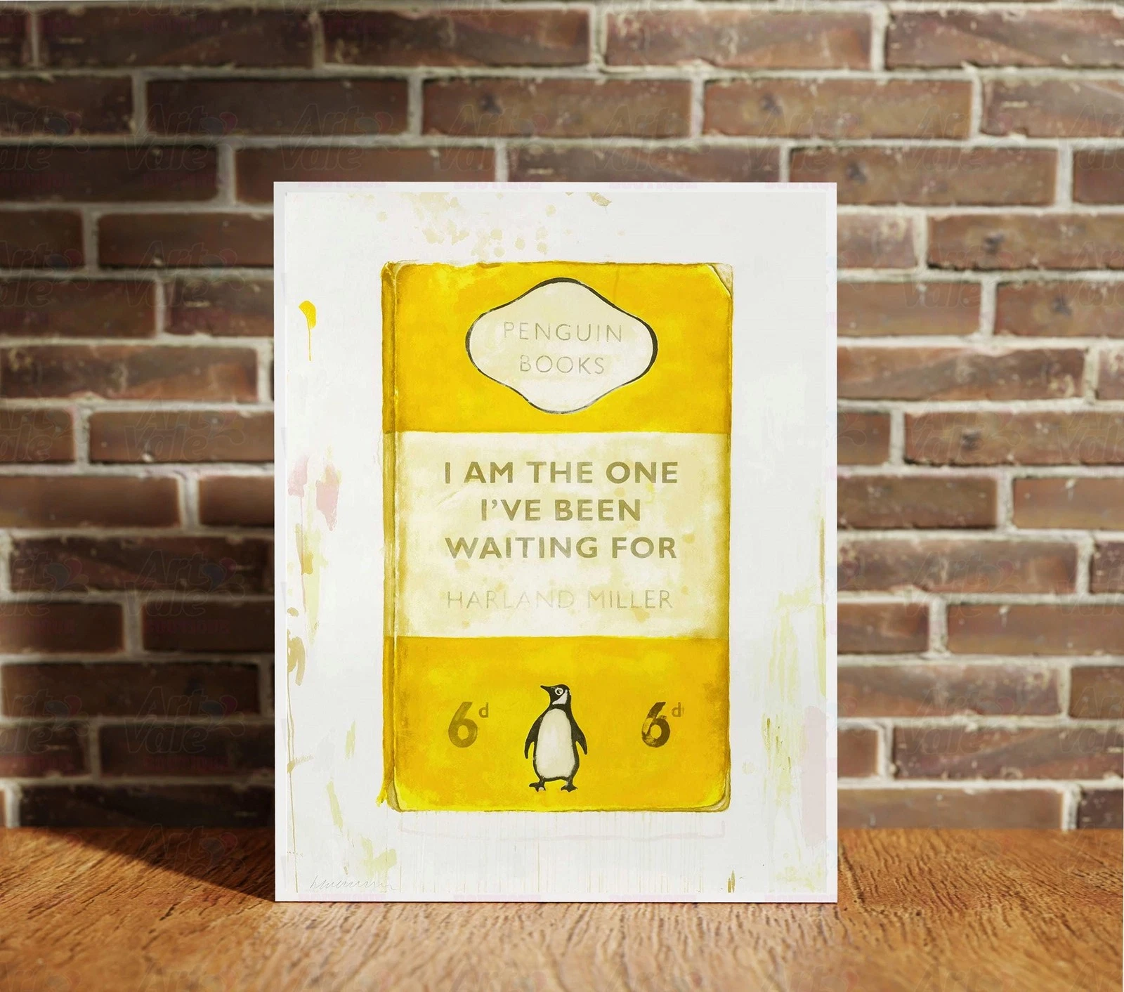 Harland Miller I Am the One Canvas Wrap Wall Decor PosterWall Art Print
