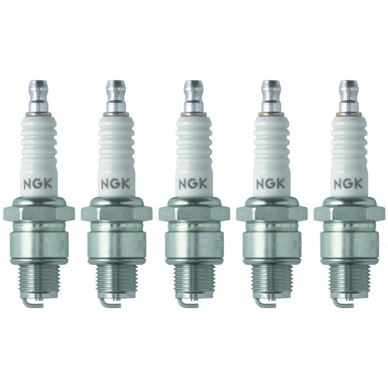 NGK Spark Plug 5126 5-PACK B8HS-10 14mm Copper Core Nickel, Flat, HR 8