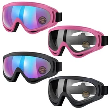 Vatefery 4-Pack Motorcycle goggles for Youth kids Men Women, Dirt Bike Riding...