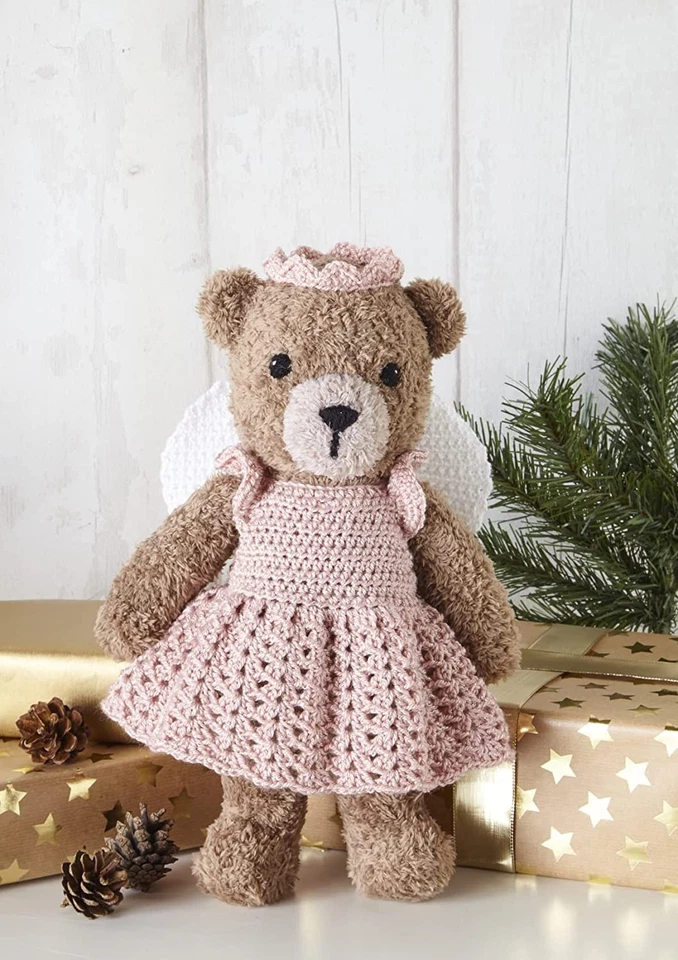 King Cole Christmas Crochet Book 7 Patterns Festive Teddys Toys Elf Snowman - Image 4 of 4