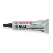 Loctite Retaining Compound, 660 Series, Quick Metal, Silver, Paste, 6 mL Tube