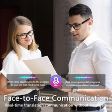 AI Smart Glasses Chat Deepseek R1 Gemini-2.5 164 Translations Supported Playback