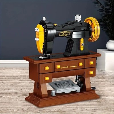 633 Stck. Retro Nähmaschine Bausteine Modell Kreative Desktop Dekoration