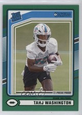 2024 Panini Donruss Rated Rookie Green Press Proof Tahj Washington #346 m5e