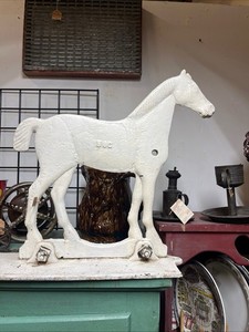 19thc Rochester Iron WorksWindmill Weight Horse