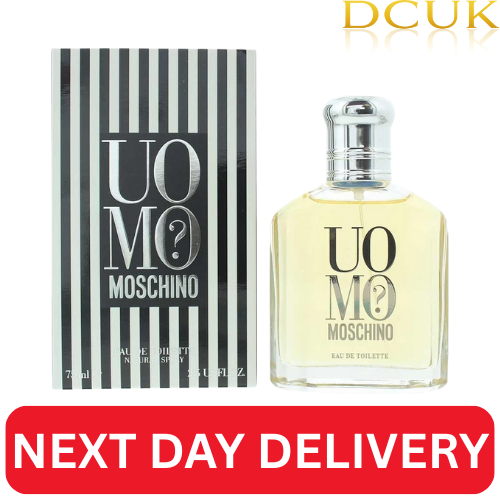 Moschino Uomo Eau de Toilette 75ml for Him Spray Mens EDT Aftershave