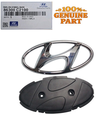GENUINE Front Grille H Emblem OEM Mark Logo Ornament 15-17 Hyundai Sonata      