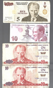 Turkey ✨assorted 8 banknotes ... ✨ lot #6568