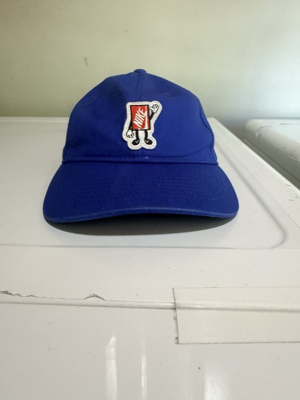Blue Nike Curved Brim Boxy Hat (Size:Child)