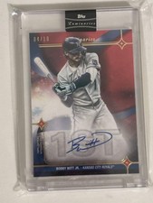 2023 Topps Luminaries - Hit Kings Autographs Red #HK-BW1 Bobby Witt Jr. Red /10