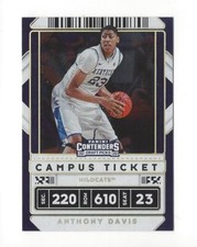 2020-21 Contenders Draft Variations Campus Ticket #7 Anthony Davis Lakers