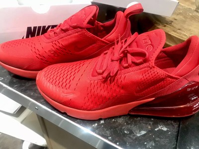 Nike air Max 270 Triple Red Uk 9 | eBay