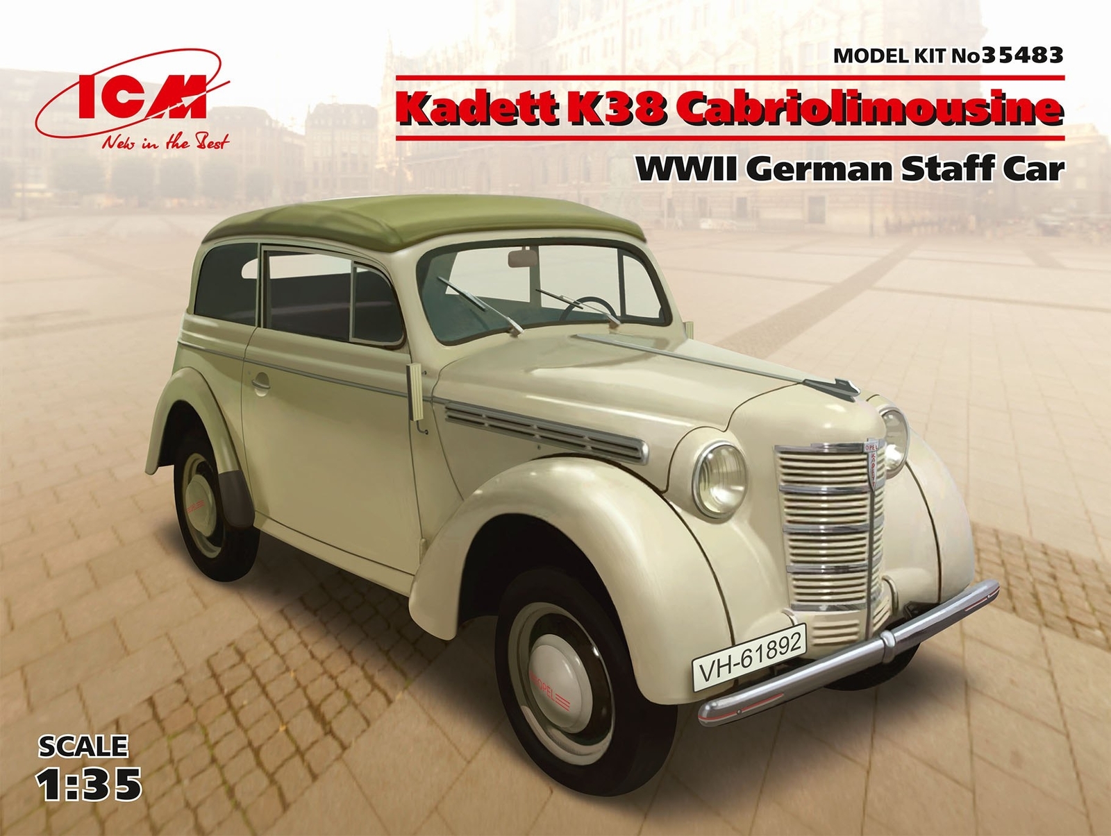 ICM 35483 1:35 Kadett K38 Cabriolimousine, WWII German Staff Car
