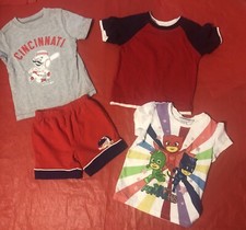 Boys 4 Piece Lot 3 Shirts  1 Shorts Size 18Month-2-3 Lot 1128