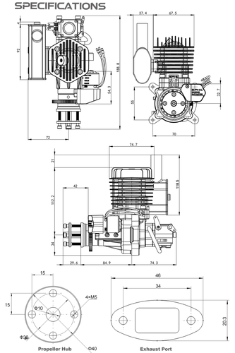 XG series (electric gasoline engine) 20cc/38cc/40cc/76cc engine Models - Picture 75 of 108