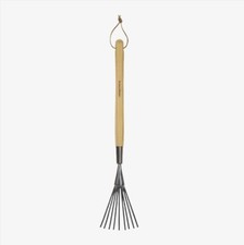 Kent & Stowe Stainless Steel Border Hand Shrub Rake Gardening Tool (61cm)