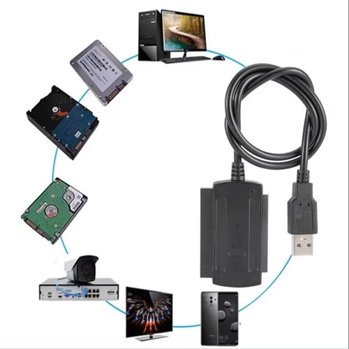 USB auf IDE + SATA Adapter für 2,5" & 3,5" HDD SSD Festplatten Festplatte 480Mbs - Bild 8 von 22