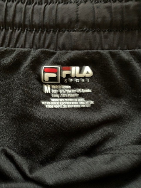 FILA Sport Running Short Integrato in Intimo Colore Nero Donna Taglia (M)