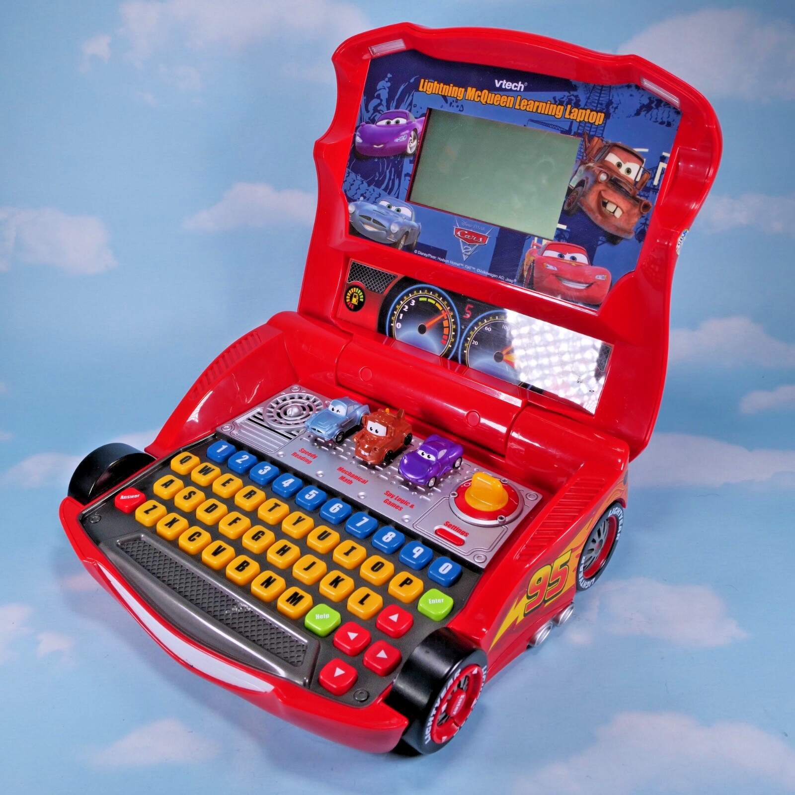 Lightning Mcqueen Cars Vtech Disney Pixar Learning Laptop Works