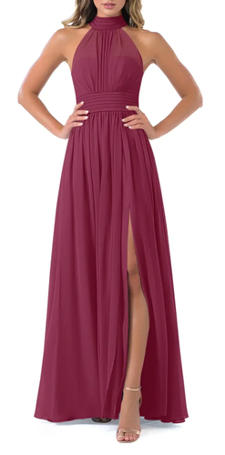Azazie Women's "Iman" Special Occasion/Bridesmaids Dress in Mulberry Size A6 ***
