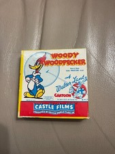 Vintage 8mm Home Movie Film Woody Woodpecker Solid Ivory 494 Castle Films