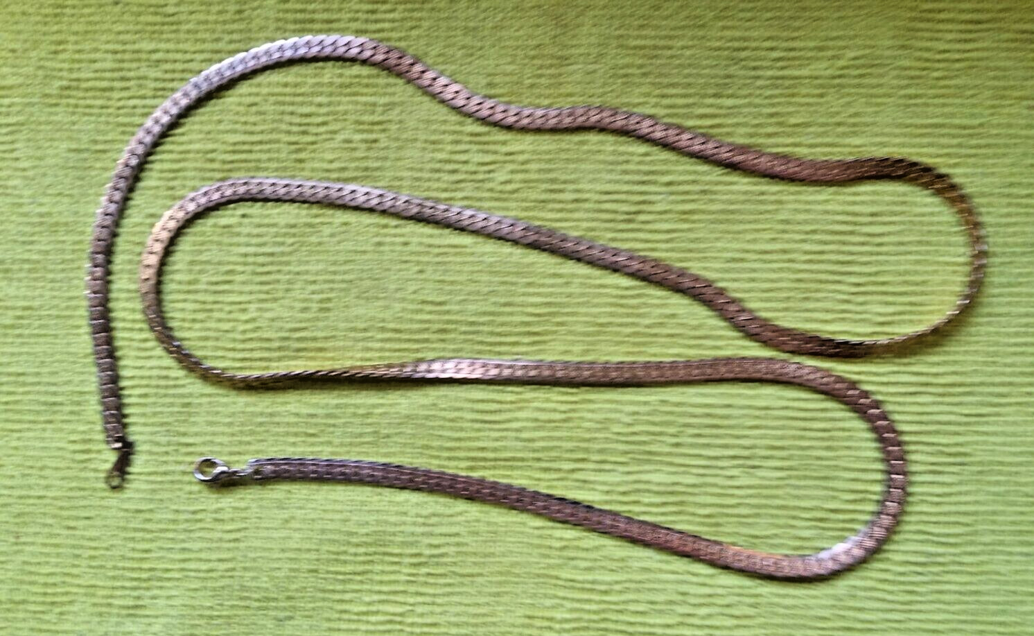 100% Solid pure Copper flat Necklace for Unisex U… - image 5