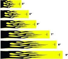White Water Archery Flames Hot Rod Fluorescent Neon Yellow Arrow Wraps 15 Pc