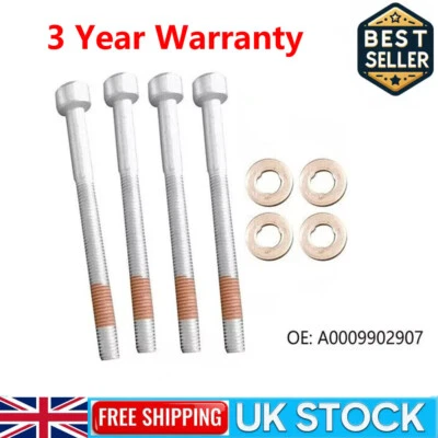 FOR MERCEDES SPRINTER CDI INJECTOR BOLT AND WASHER SEAL KIT 6x - A0009902907 NEW - Image 1 of 4