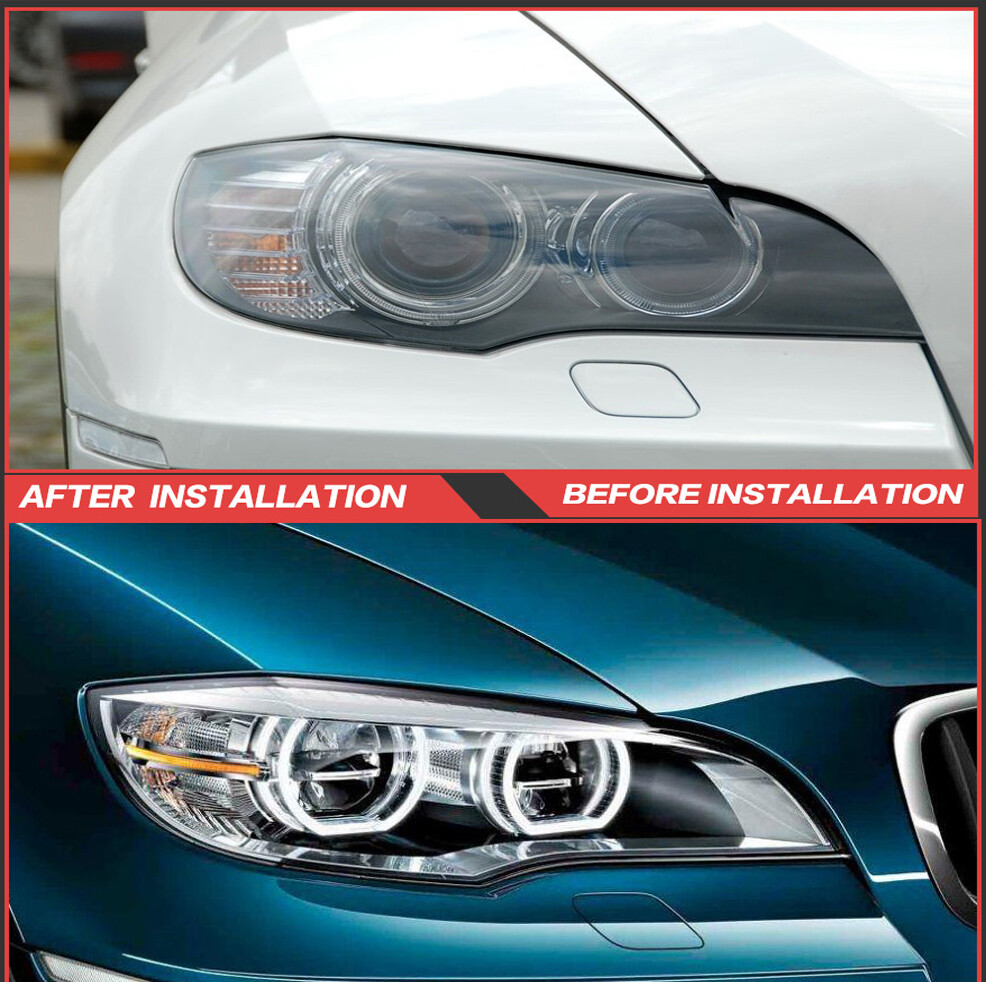 Headlights For BMW X6 E71 2008-2014 Sequential Turn Signal