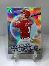 2021 Bowman Chrome Austin Hendrick 40-Man Futures Cincinnati Reds #FMF-24
