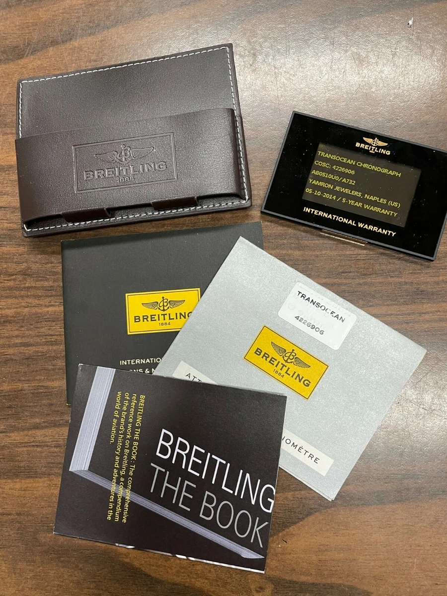 Breitling electronic hotsell warranty card