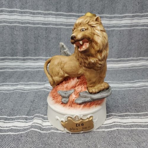 San Francisco Music Box King Leo/Lion On Rock Astrology "You Light Up My Life"