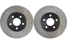 Front PAIR Stoptech Disc Brake Rotor for 1996-2000 Chrysler Sebring (43990)
