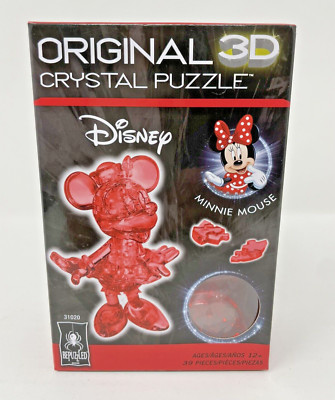 BePuzzled Original 3D Crystal Puzzle - Disney Minnie Mouse 39 Red Pieces