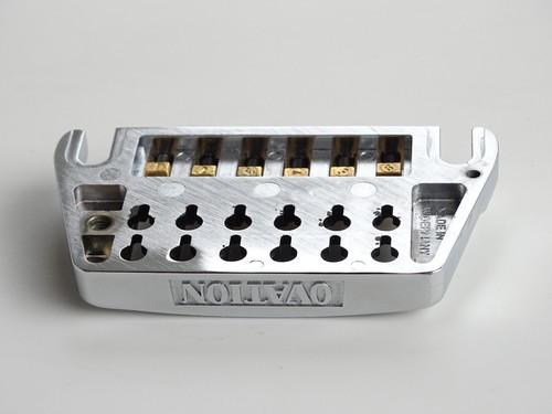 Ovation Steg 12 saitig, chrom mit vergoldeten Saitenhaltern ca. 1980 - Bild 6 von 7