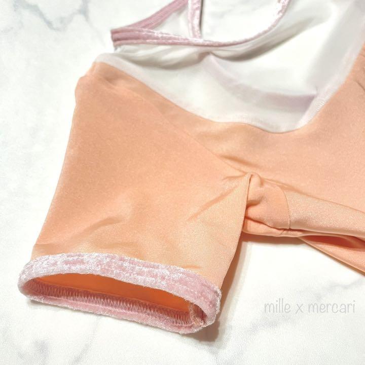 YUMIKO Ballet Leotard Cynthia Mesh Peach almost unused Size