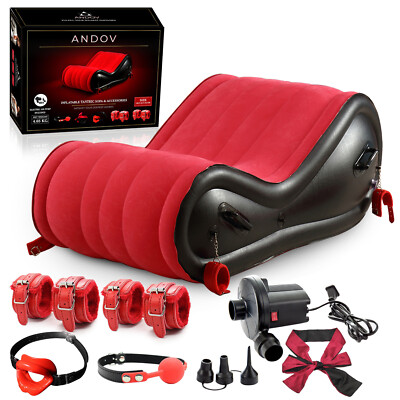 Sex Kissen Stuhl  Aufblasbares Erotik-Mbel mit Fesseln und Pumpe | eBay.de