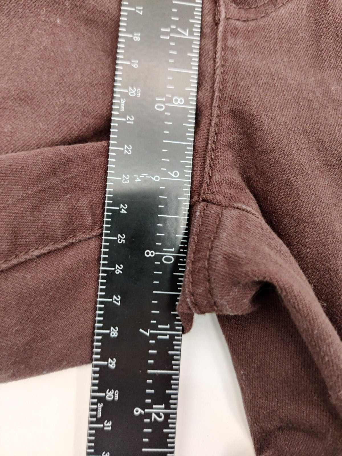 CHICO’S SOLID BROWN FLAT FRONT STRAIGHT LEG PANTS… - image 5