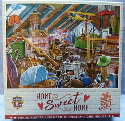 21988. Home Sweet Home Puzzle Attic Secrets  550 Teile  Master Pieces  Dachboden