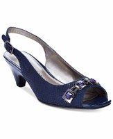 Karen Scott Analese Shoes Navy Lizard Embellished Peep Toe Pumps 8 M Karen Scott Analese Shoes Navy Lizard Embellished Peep Toe Pumps 8 M
