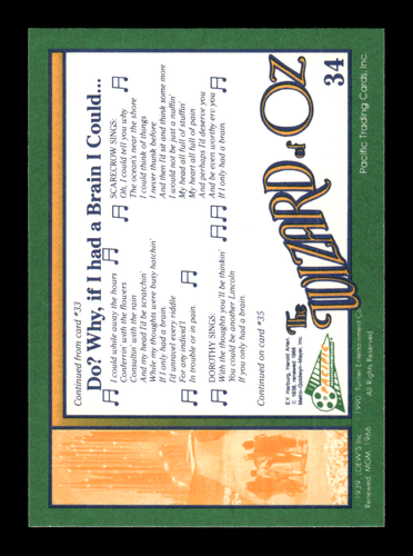 1990 Pacific The Wizard of Oz Trading Cards #1-110 ~ Choose Your Card - Picture 68 of 220