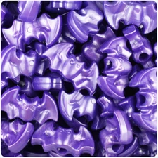 BeadTin Halloween Themed 25mm Bat Pony Beads (24pcs) - Style Choice