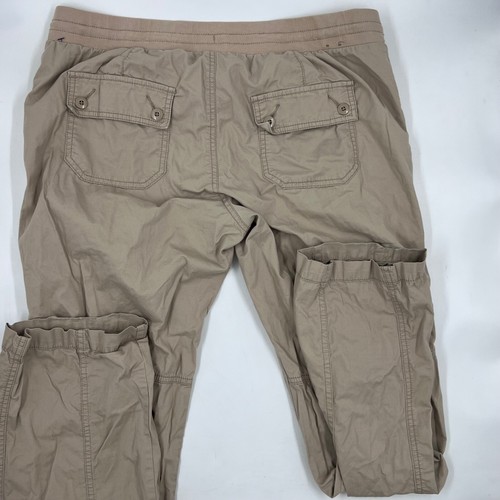 Old Navy Womens Maternity Cargo Pants Straight Leg Size M Beige Tan Casual - Picture 6 of 9