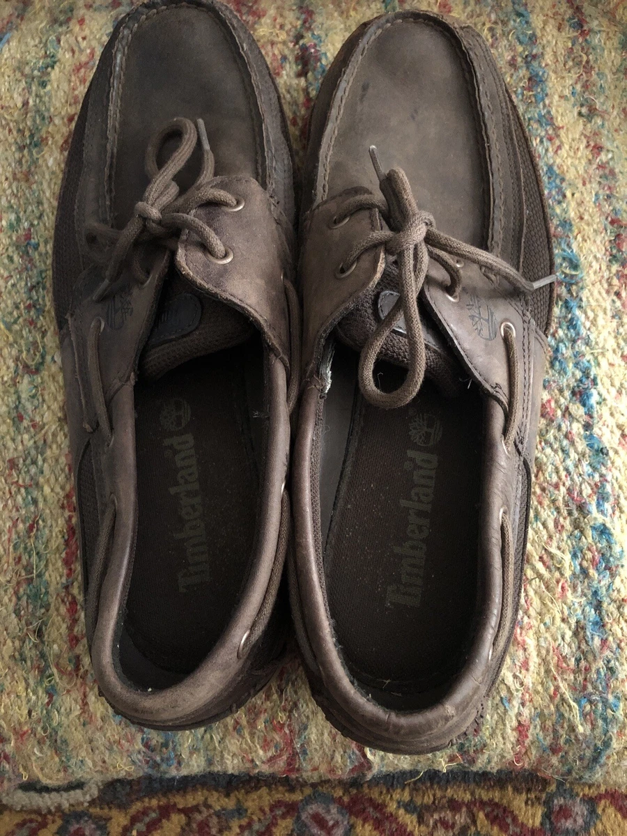Timberland Men s Classic 2 Eye Casual Boat Deck Shoes Brown