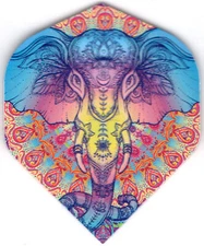 Mandala Elephant Dart Flights: 3 per set