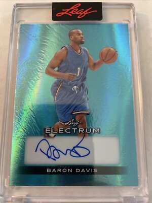 2024 Leaf Electrum Baron Davis Blue Parallel Auto #/6 | eBay