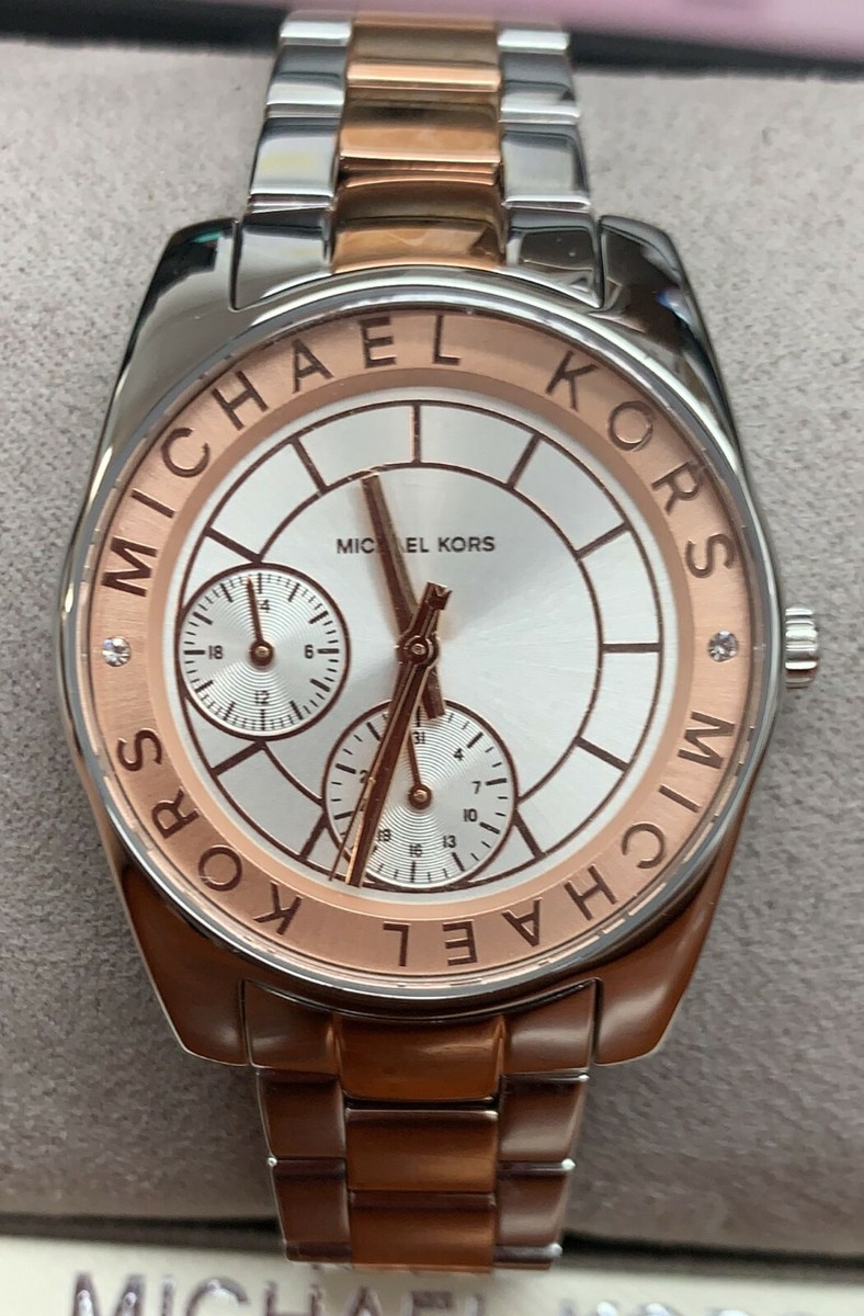 Michael Kors MK6196 Ryland Silver Dial Two Tone Stainless  display picture 1